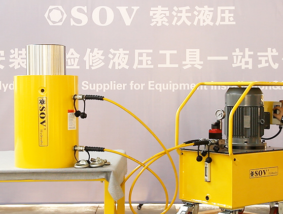 XPJ液压sov电动泵+500吨液压千斤顶顶升