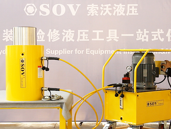 XPJ液压sov电动泵+500吨液压千斤顶顶升